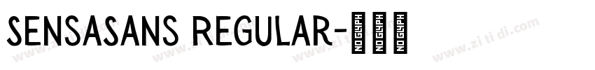 SensaSans Regular字体转换